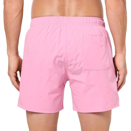 BOSS Men's Solid Pattern Swim Trunks with Iconic Side Stripes, S