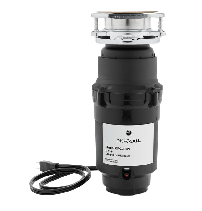 GE GFC565W Garbage Disposer, Black