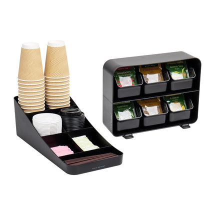 Mind Reader Tea Storage, Cup and Condiment Station