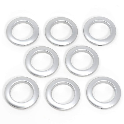 Dritz Curtain Grommets 1-9/16 inches Inner Diameter Plastic 8/Pkg-Brushed Silver, Man-Made-Material