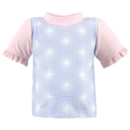 Ensemble de bain anti-UV Hudson Baby unisexe pour bébé, motifs floraux bleus, 12-18 mois