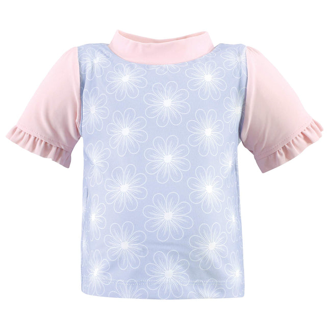 Ensemble de bain anti-UV Hudson Baby unisexe pour bébé, motifs floraux bleus, 12-18 mois