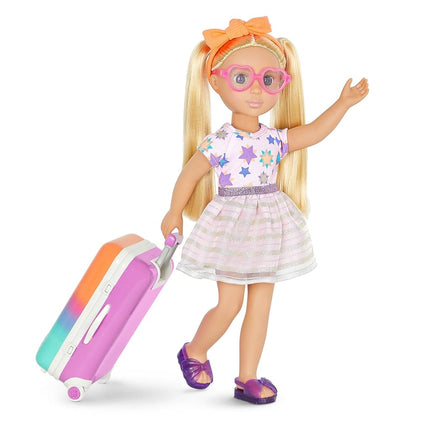 Glitter Girls 14 Inch Doll Clothes, Suitcase Fashion Set, 3 Outfits, Medium