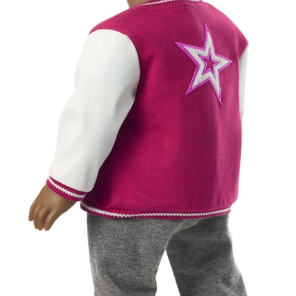 American Girl, Truly Me 18-inch Doll #113 with Brown Eyes, High-Top Curly Dark-Brown Hair, Deep Skin, for Ages 6+