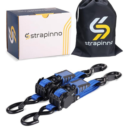 Strapinno Retractable Ratchet Straps - 1 in x 2.5 