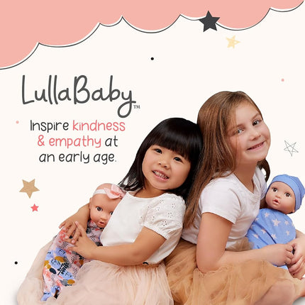 LullaBaby Baby Doll Nursery Playset with 14-Inch Doll, Stroller