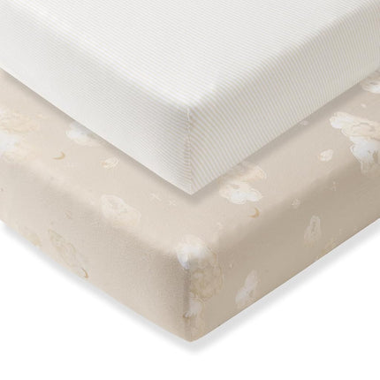 Burts Bees Baby Solid Fitted Crib Sheet Organic Cotton BEESNUG - Fits Unisex Standard Bed and Toddler Mattress, Infant Essentials, 28 x 52 x 5.5 Inch