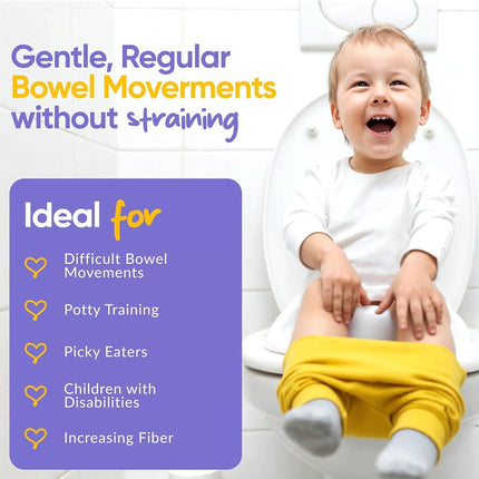 HyFiber Liquid Fiber for Kids in Only One Tablespoon, Supports Regularity and Softer Stools, FOS Prebiotics for Gut Health, 6 Grams of Fiber, 32 Servings per Bottle