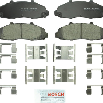 BOSCH BC679 QuietCast Premium Ceramic Disc Brake Pad Set - Compatible with Select Ford Explorer, F-150, F-150 Heritage, F-250 Super Duty; Lincoln Blackwood; FRONT