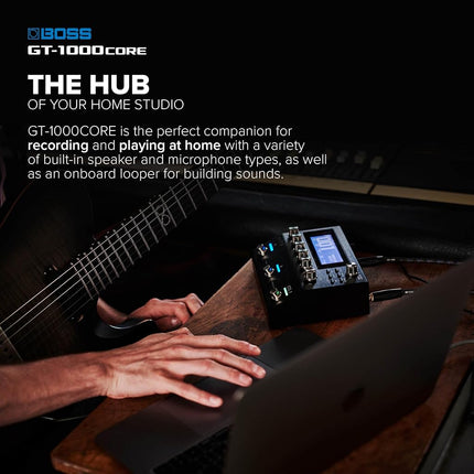 BOSS GT-1000CORE | Compact Guitar Effects Processor | Class-Leading Sound Quality | Ultra-Versatile Guitar Amps Crafted with AIRD | Premium Onboard Effects | Built-in Bluetooth | I/O Features