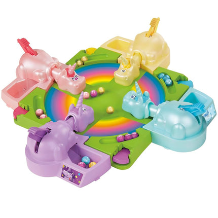 Hasbro Gaming Hungry Hungry Hippos Unicorn Edition Board Game; Pre-School Game for Kids ages 4 and Up; For 2 to 4 Players