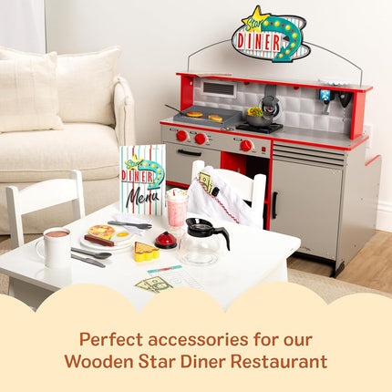 Melissa & Doug Star Diner Restaurant Play Set House (41 Piece)