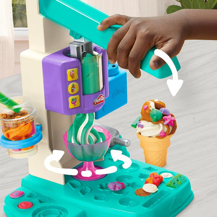 Play-Doh Rainbow Swirl Ice Cream Playset for Toddlers