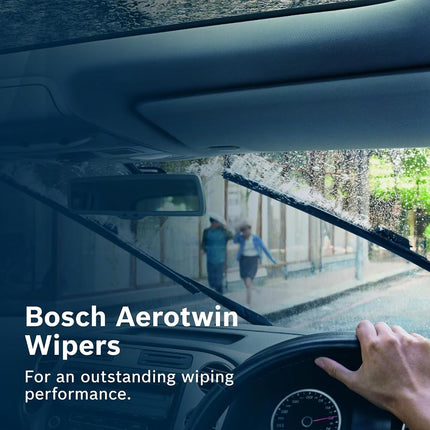 Bosch Aerotwin A299S - Front Windscreen Wipers - Set of 2 Replacement Blades - Comes with Pre-assembled Adapter - 2 Blades, 600 mm / 340 mm - Only for Left-Hand Drive (EU)