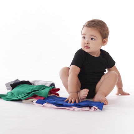Gerber Baby 5 Pack Onesies Multi-Packs Bundle Interlock 180 GSM, Black, 12 Months