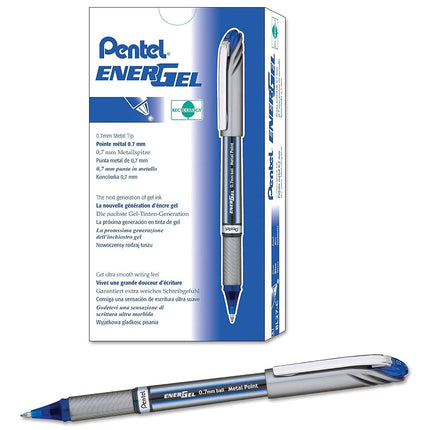 Pentel Energel Plus Metal Tip Liquid Gel Rollerbal