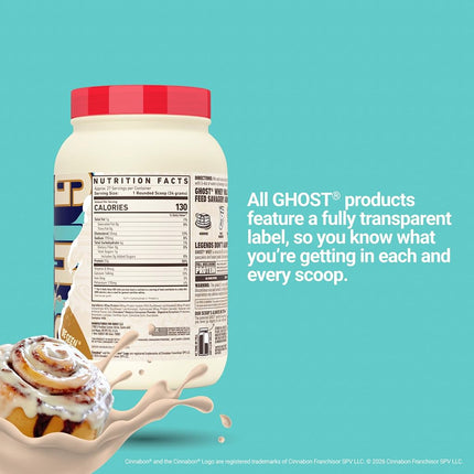 Ghost Cinnabon Whey Protein Powder 907 g