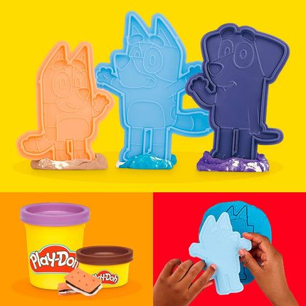 Play-Doh Bluey Goes Camping Playset with Campfire Themed Tools