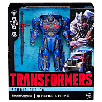 Transformers Studio Series The Last Knight Nemesis Prime, Leader Class 8.5-Inch Converting Action Figure, Robot Toys for Ages 8+