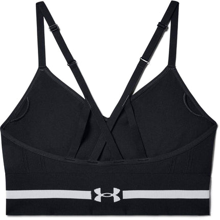 Under Armour Womens Ua Seamless Low Long Sport Bra, Black, M EU