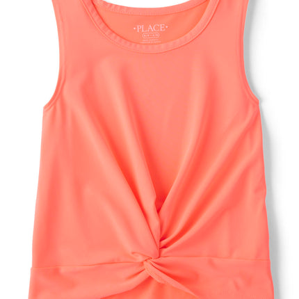 The Children's Place Girls' Active Twist Front Tan