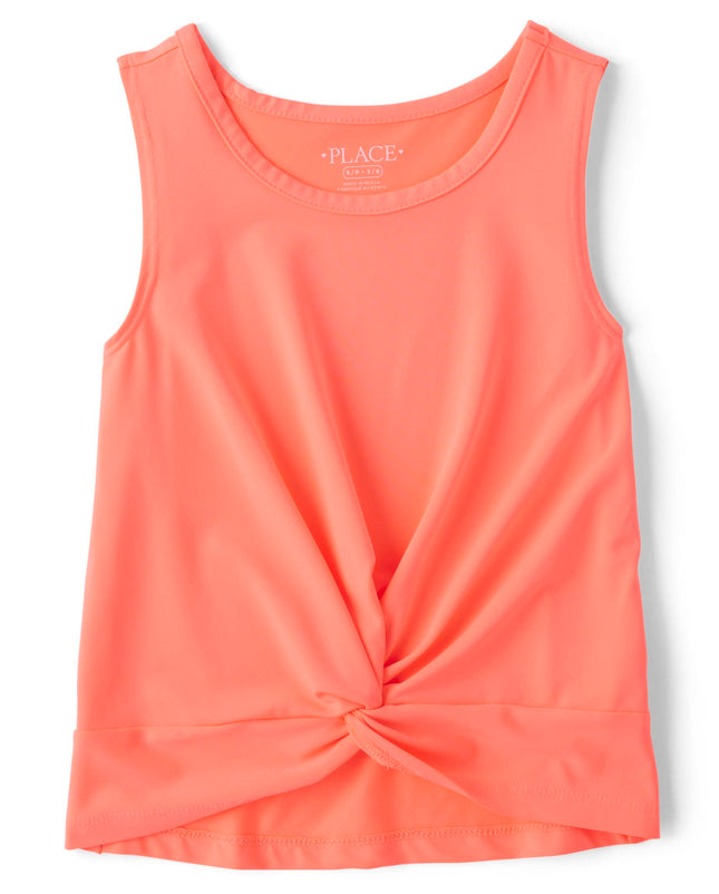The Children's Place Girls' Active Twist Front Tan
