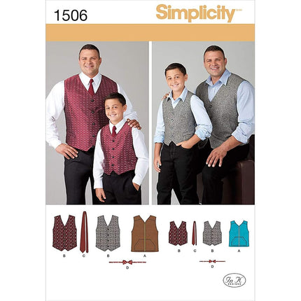 Simplicity Sewing Pattern 1506: Husky Boys' and Bi