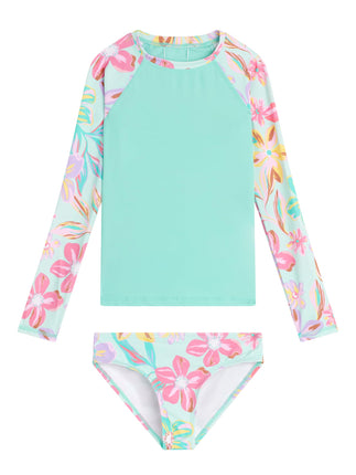 Kanu Surf Girls' River Long Sleeve Rashguard UPF 5