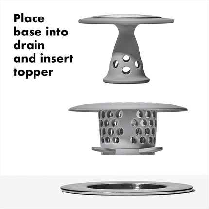 OXO Good Grips Stainless Steel Hair Catch Drain Protector