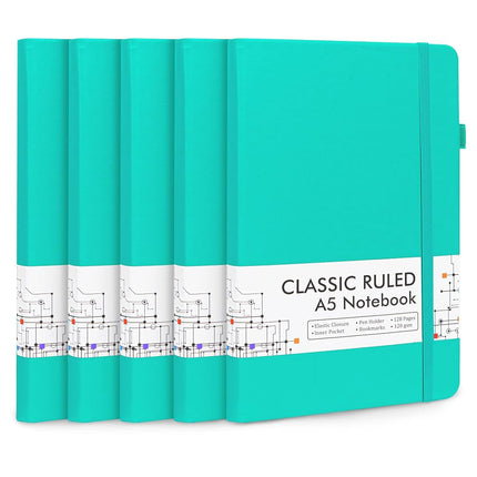feela 5 Pack Notebooks Journals Bulk, Hardcover No