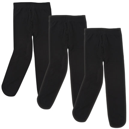 Luvable Friends Baby Girls' Nylon Tights, Black, 0