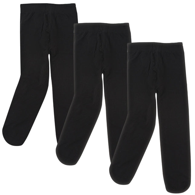 Luvable Friends Baby Girls' Nylon Tights, Black, 0