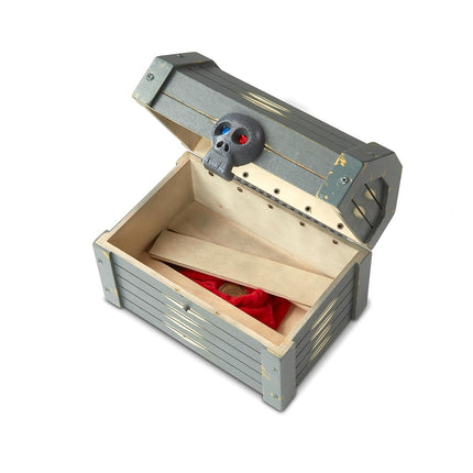 Melissa & Doug Wooden Pirate Chest (Pretend Play Treasure Chest Set, Pirate Dress-Up Accessories)