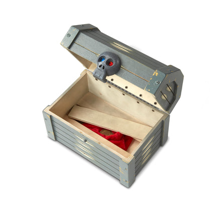 Coffre de pirate en bois Melissa & Doug (Ensemble coffre au trésor de jeu de rôle, accessoires de déguisement de pirate)