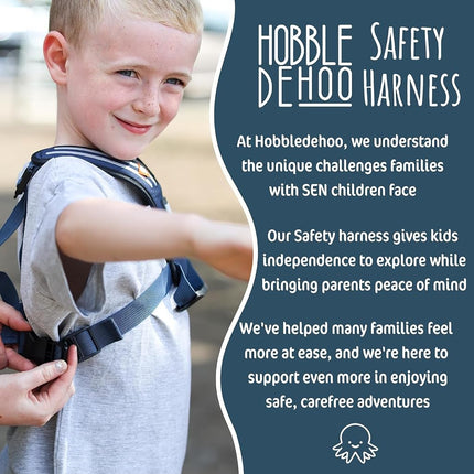 Blue Hobbledehoo Child Harness Safety For Kids Toddlers Aged 2-7 Walking Supporting SEN Special Needs Leash