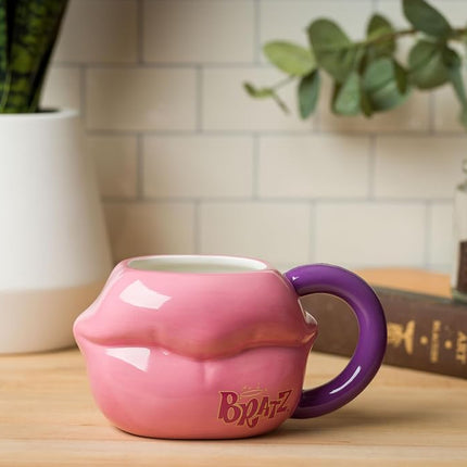 Silver Buffalo Bratz Lèvres Tasse Sculptée 3D en Céramique, 590 ml