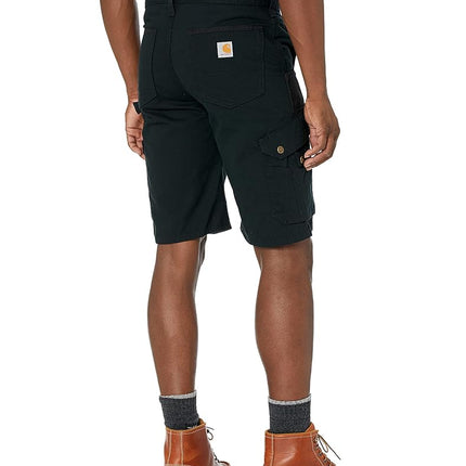 Carhartt Men's 11" Rugged Flex Rigby Cargo Short, Black, W35