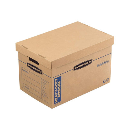 Bankers Box Kitchen Kit Moving Box 1 Pack, Dividers and Cushions, Reinforced Handles, Tape-Free Assembly, Box with Lid, 15-in x 12-in x 10-in (7710701)