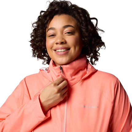 Columbia Women's Switchback 4 Jacket, Waterproof Rain Jacket, Alpenglow, M