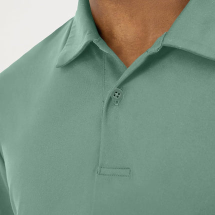 Hanes Moves Performance, Short Sleeve Polo Shirt for Men, Moisture-Wicking, Herbal Olive Green, S