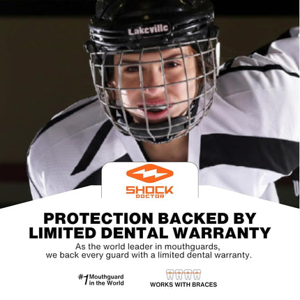 Shock Doctor Unisex's Pro Smoke Mouthguard, Grey, Adult