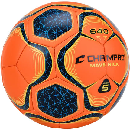 Balón de fútbol Maverick, talla 5, naranja óptico