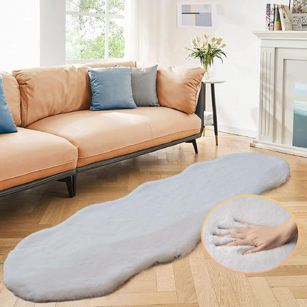 ORINOVA Faux Rabbit Fur Rug Washable Runner Rugs f