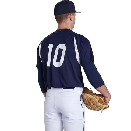 CHAMPRO Clean Up 2-Button Men's Baseball/Softball Jersey Gold, White
