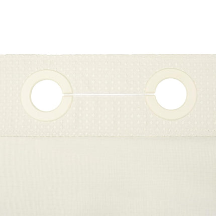 River Dream No Hooks Required Waffle Weave Shower Curtain with Snap in Liner - 71W x 74H,Hotel Grade,Spa Like Bath Curtain,Cream