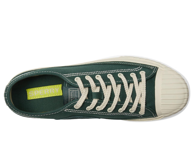 Sperry Men's Racquet Oxford Lace to Toe, Green, 6.5