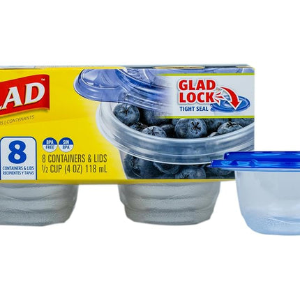Glad GladWare Mini Round Food Storage Containers -