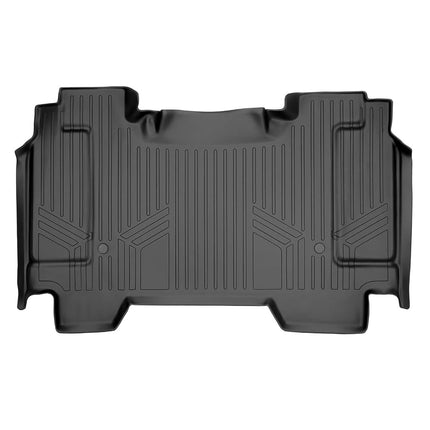 MAXLINER Floor Mats 2nd Row Liner Black for 2019 Ram 1500 Crew Cab with 1st Row Captain or Bench Seats