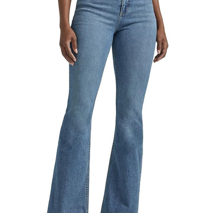 Lee Women's Legendary Mid Rise Flare Jean, Elevate