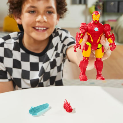 MixMashers Marvel Iron Man Custom Avengers Mix-and-Match Action Figure & Accessories, 5-Inch-Scale (12 cm) Super Hero Toys for Kids Ages 4+